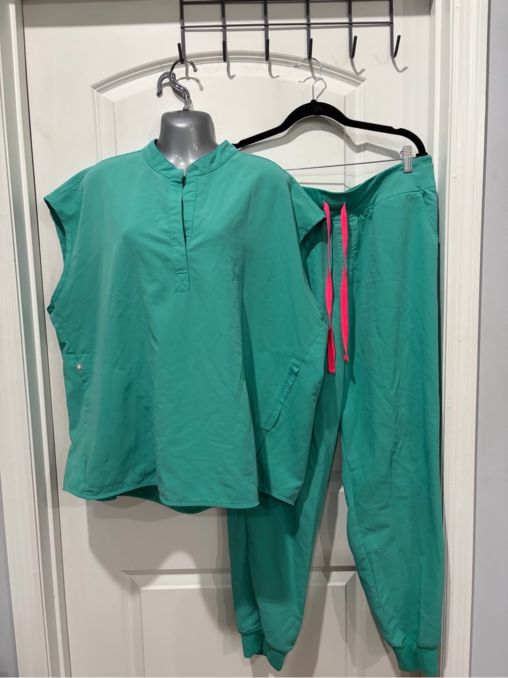 Figs Teal Tunic Top and pants set